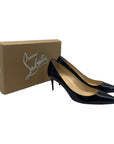 Christian Louboutin Black Patent Leather Pigalle Pumps EU 39