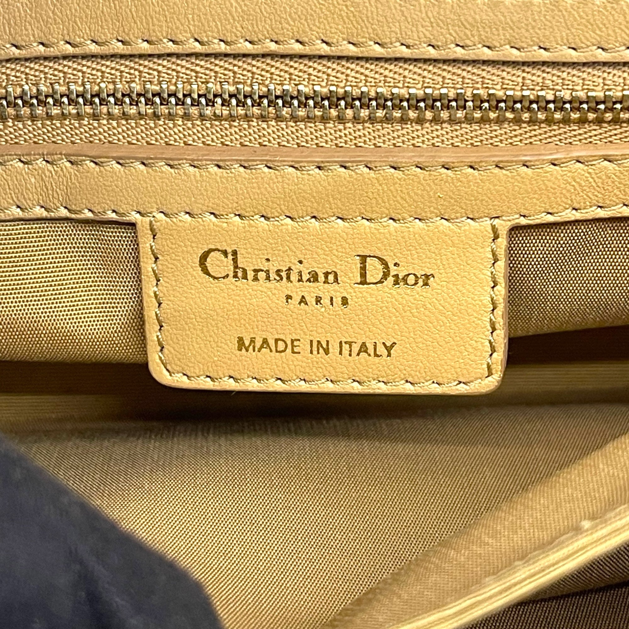 Dior Beige Quilted Leather Large Miss Dior Flap Bag
