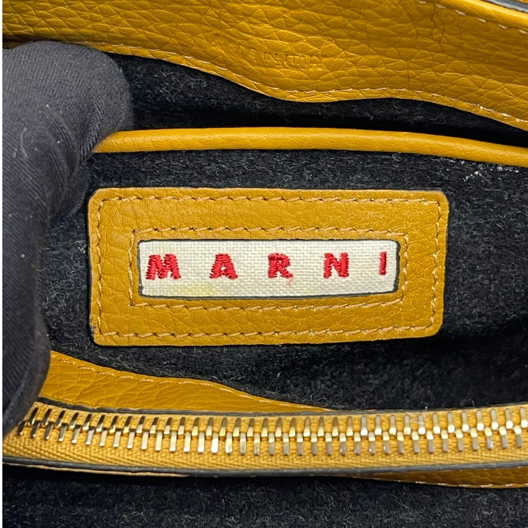 Marni Colour-Block Leather Crossbody Bag