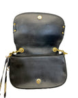 Roberto Cavalli Black Leather Crossbody Bag