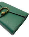 Gucci Green Leather Small Dionysus Shoulder Bag