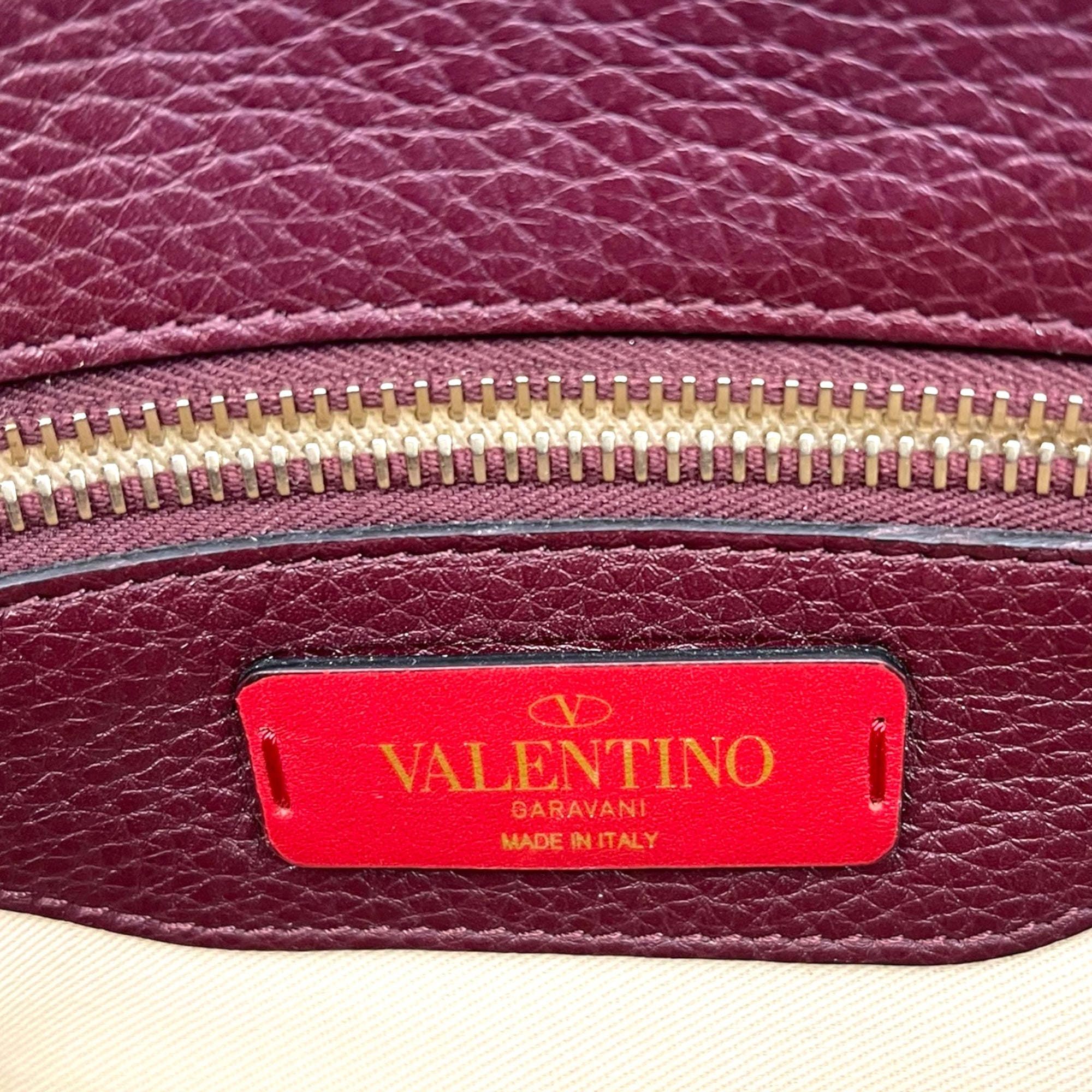 Valentino Rubin Grainy Leather Rockstud Crossbody Bag