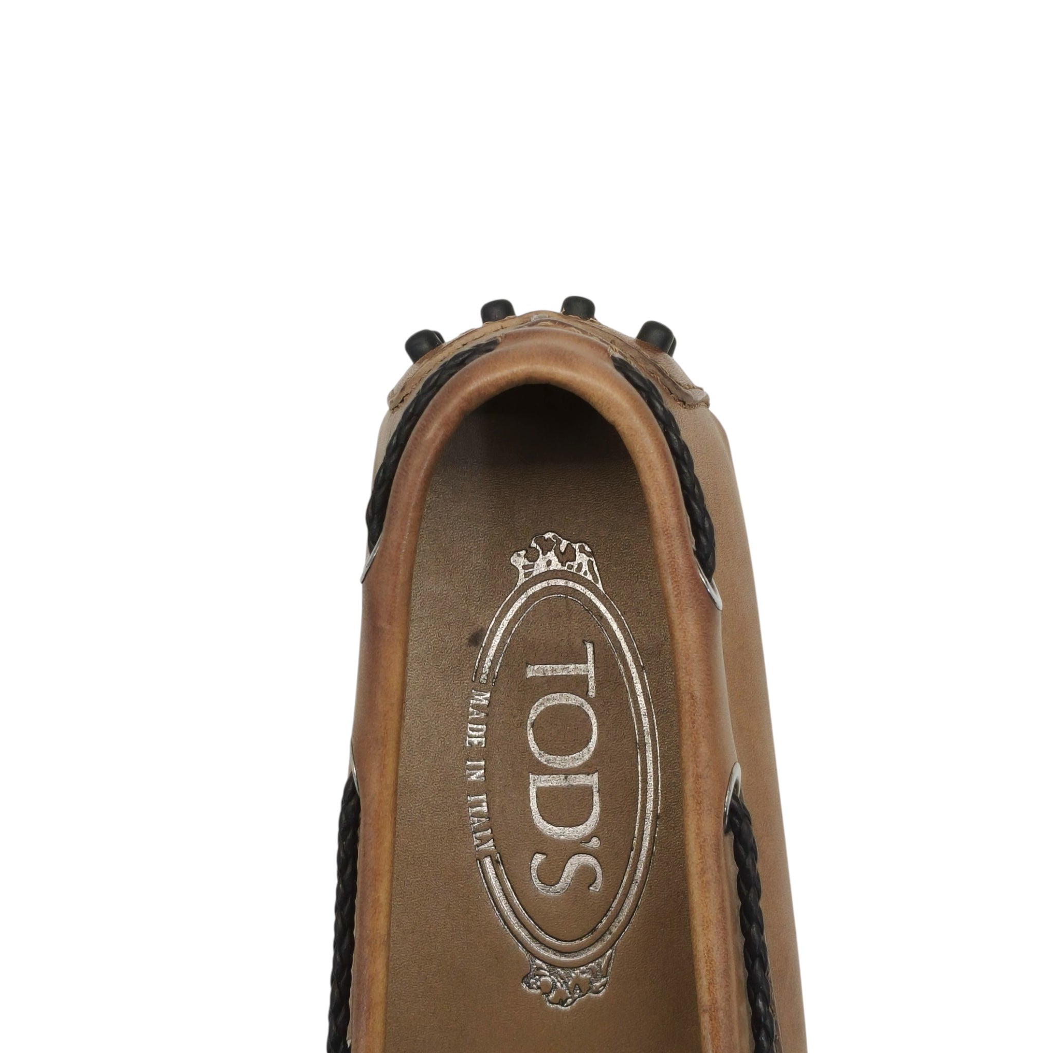 Tod's Gommini Bow Brown Leather Women Loafers EU 36.5