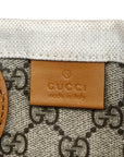 Gucci Mini Tote Bag With Gucci Print Beige Brown