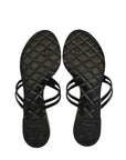 Chanel Cream/Black Jelly Camellia Thong Sandals EU 36
