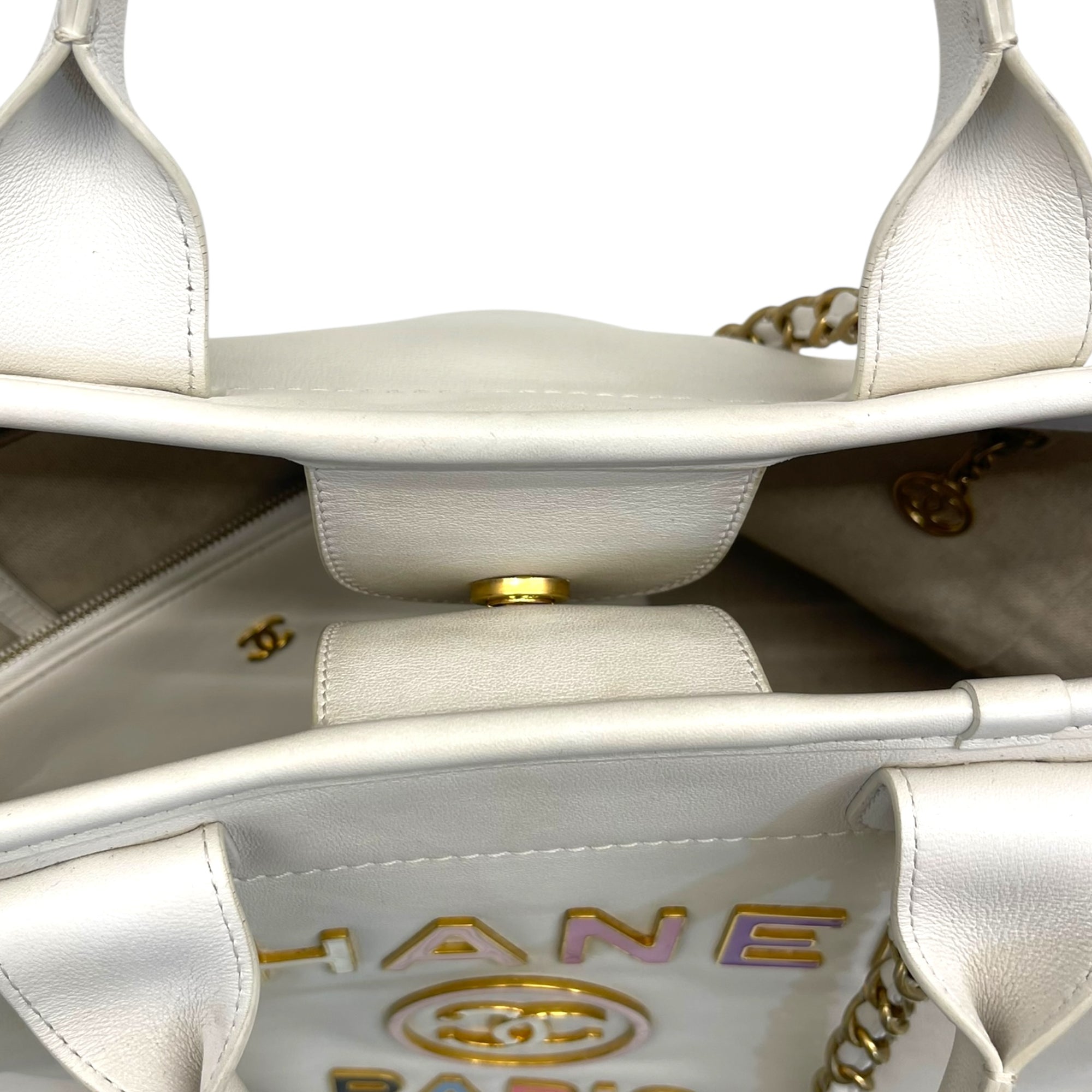 Chanel 2022 Enamel Medium Deauville Tote Bag