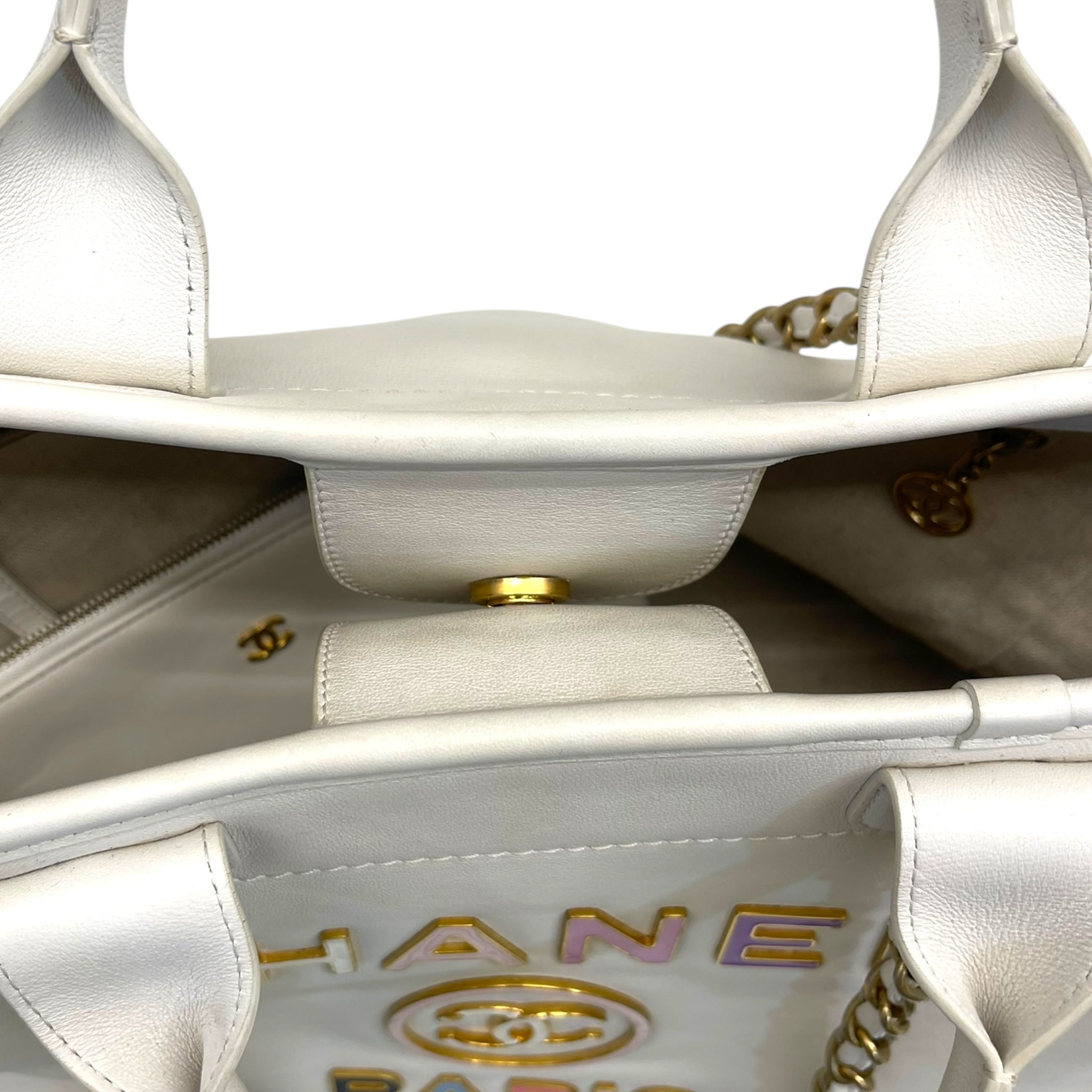 Chanel Deauville 2022 Enamel Medium Tote Bag
