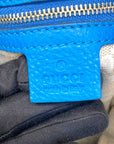Gucci Blue Leather Medium Diana Bamboo Shoulder Bag