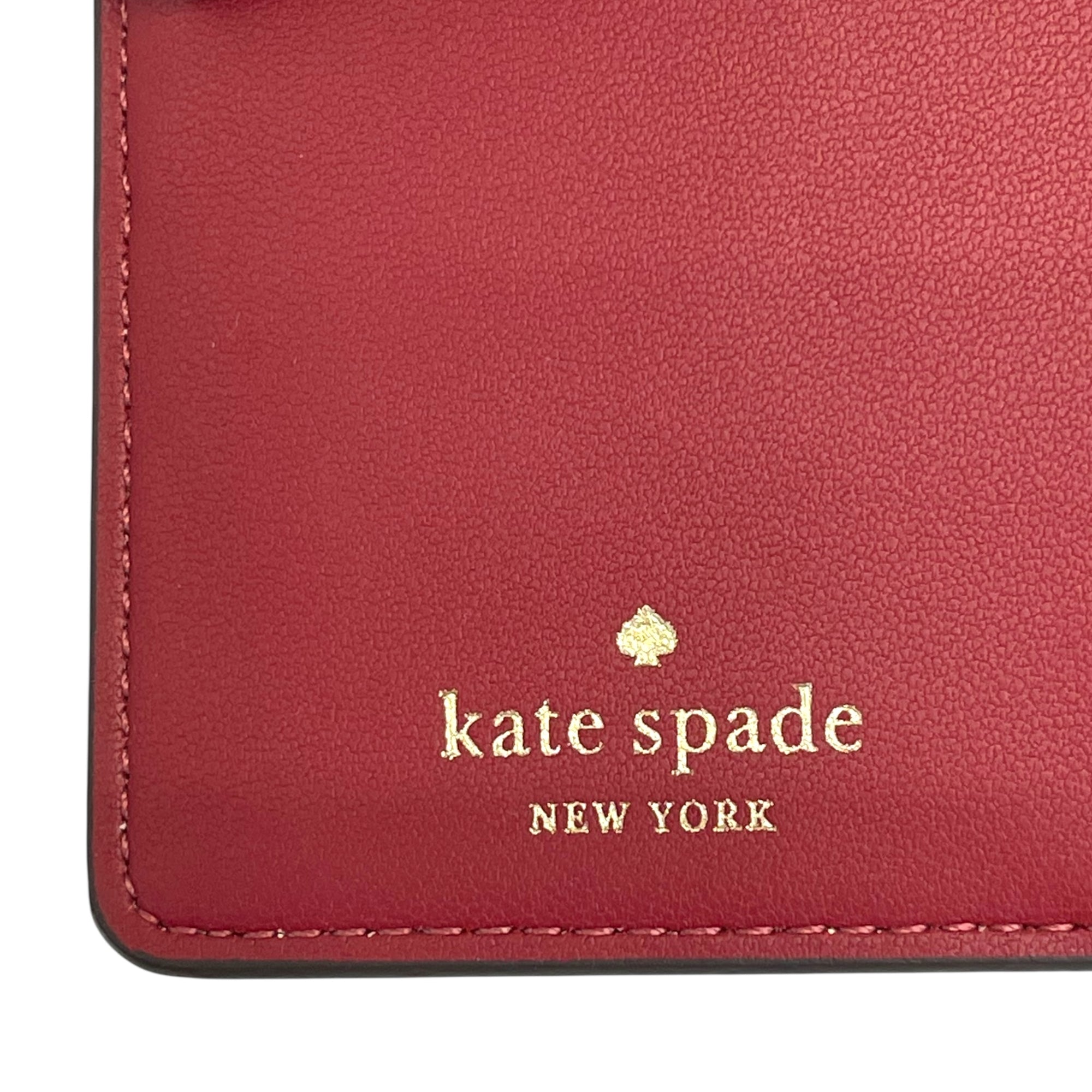 Kate Spade Saffiano Burgundy Leather Leila Continental Wallet