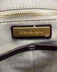 Tory Burch Burgundy Leather Emerson Tote Bag