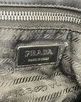 Prada Black Tessuto Gaufre Nylon Shoulder Bag