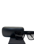 Alexander McQueen Rectangular Sunglasses in Black/Smoke
