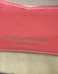 Emporio Armani Logo Leather Crossbody Bag in Pink