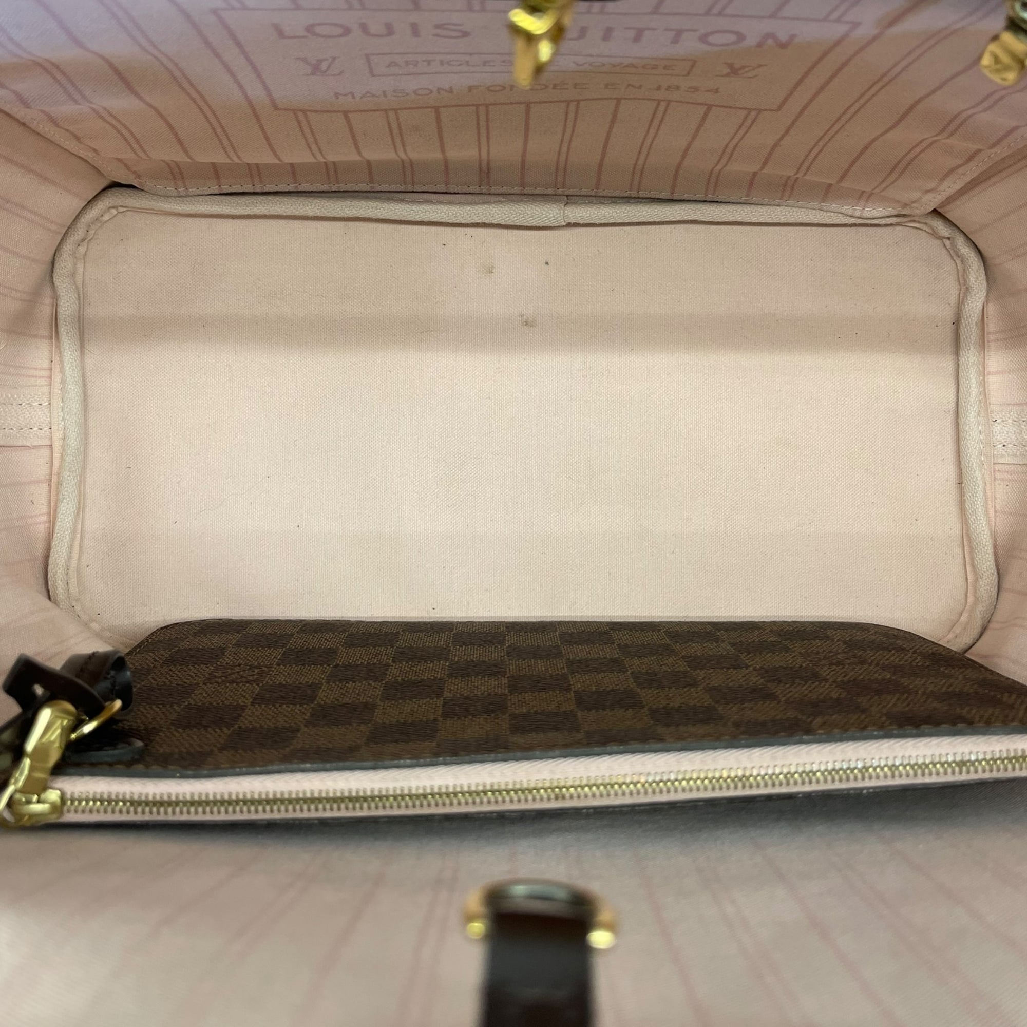 Louis Vuitton Damier Ebene Canvas Neverfull MM Bag