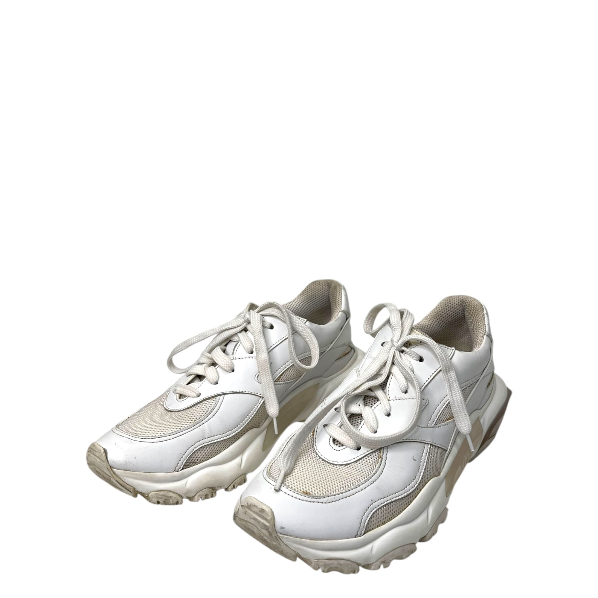 Valentino Garavani White Bounce Leather Trainers Size 6