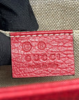 Gucci Dollar Interlocking G Red Leather Crossbody Bag
