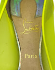 Christian Louboutin Neon Green Mesh Flats EU 38
