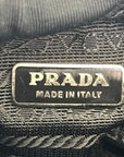 Prada Black Satin Mini Top Handle Bag