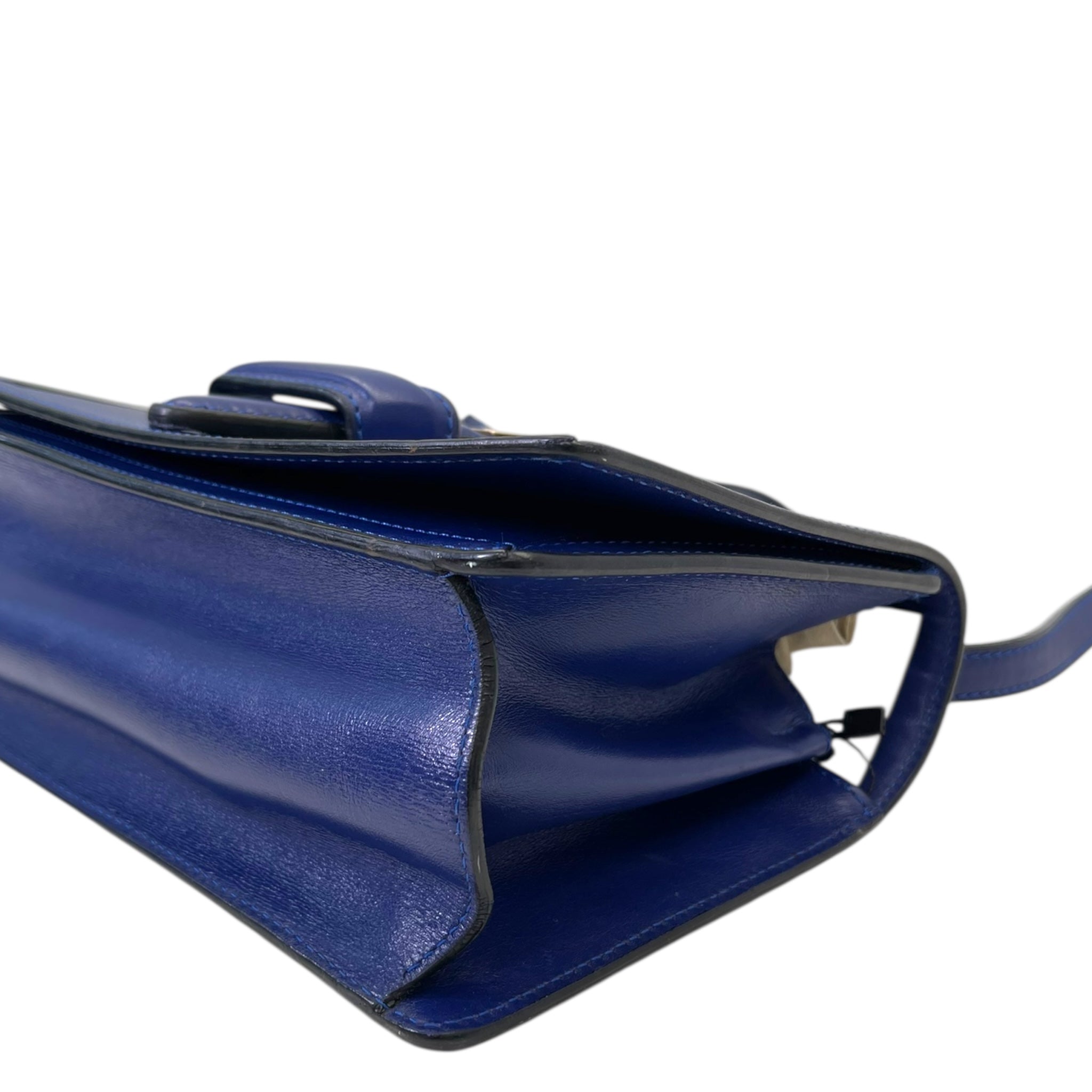 Loewe Barcelona Navy Blue Leather Bag