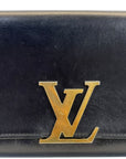 Louis Vuitton Chain Louise GM bag Black Leather