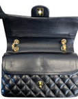 Chanel Medium Classic Double Flap Bag Black Lambskin