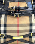 Burberry Medium Bridle Lynher Tote House Check/Leather