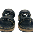 Chanel Black CC Chain Slides Sandal EU 41C