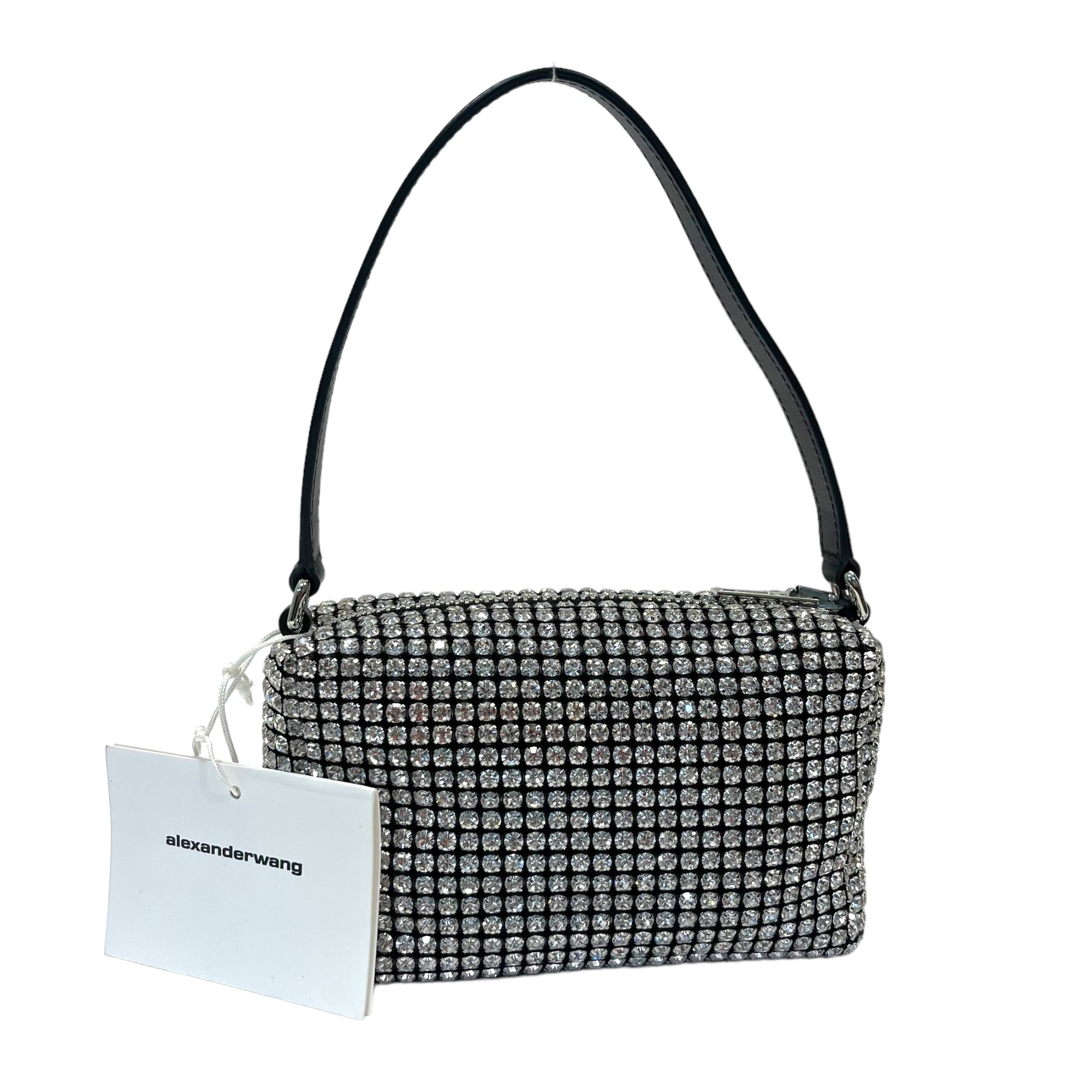Alexander Wang Heiress Pouch In Crystal Mesh Medium