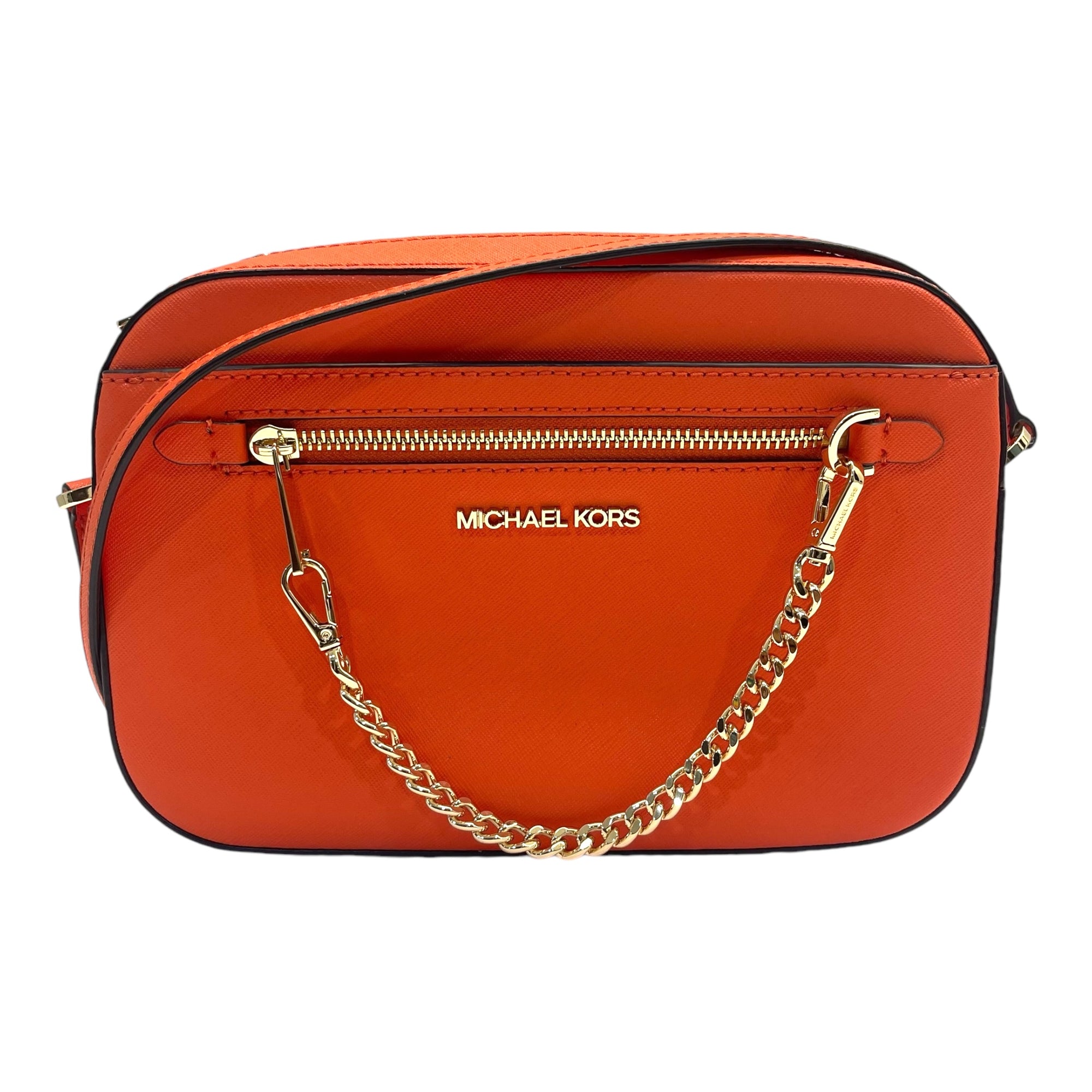 Michael Kors Jet Set Large Saffiano Leather Crossbody Bag