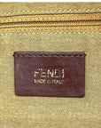 Fendi Zucca Canvas & Leather Borsa Chef Tote Bag