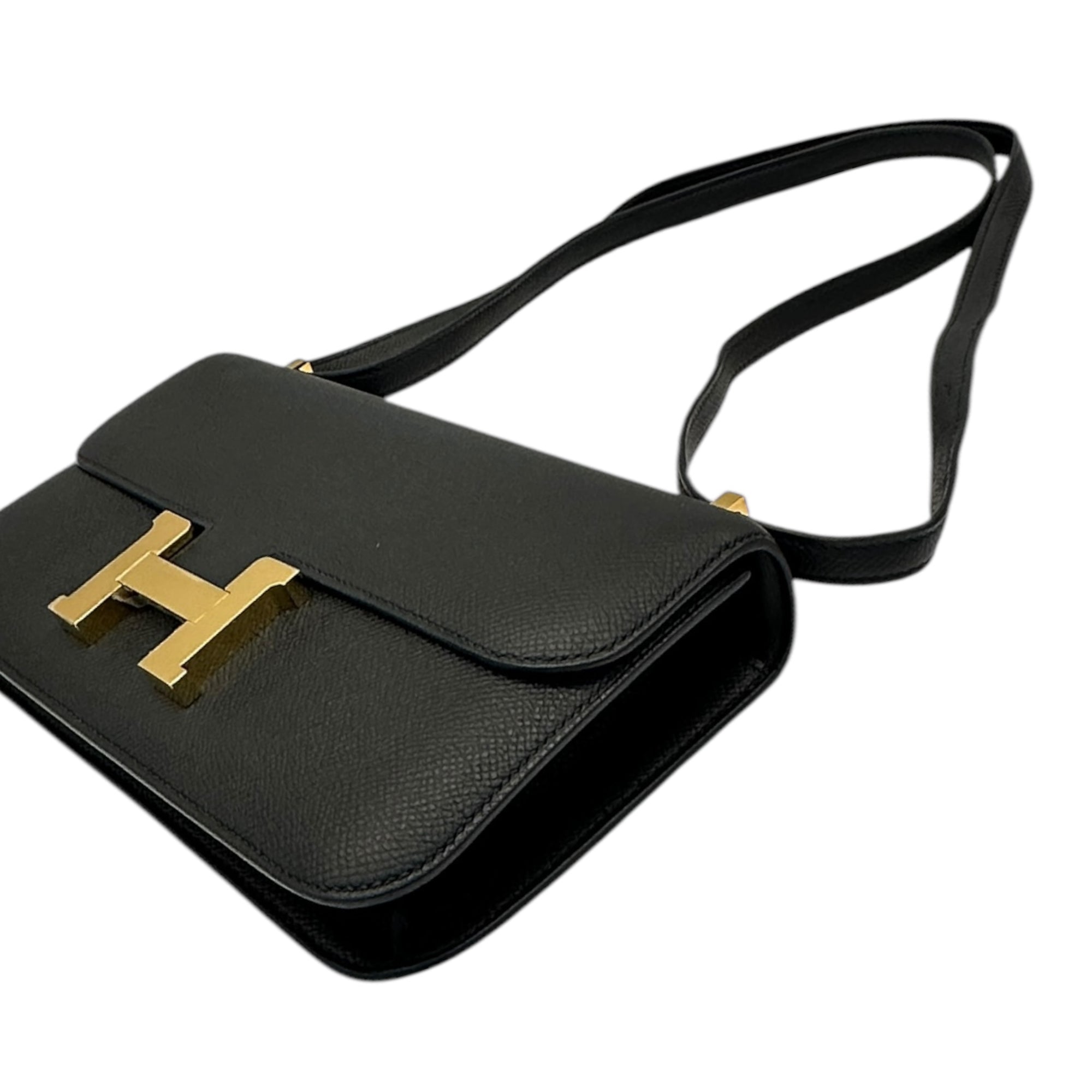 Hermes Constance Elan Black Epsom GHW