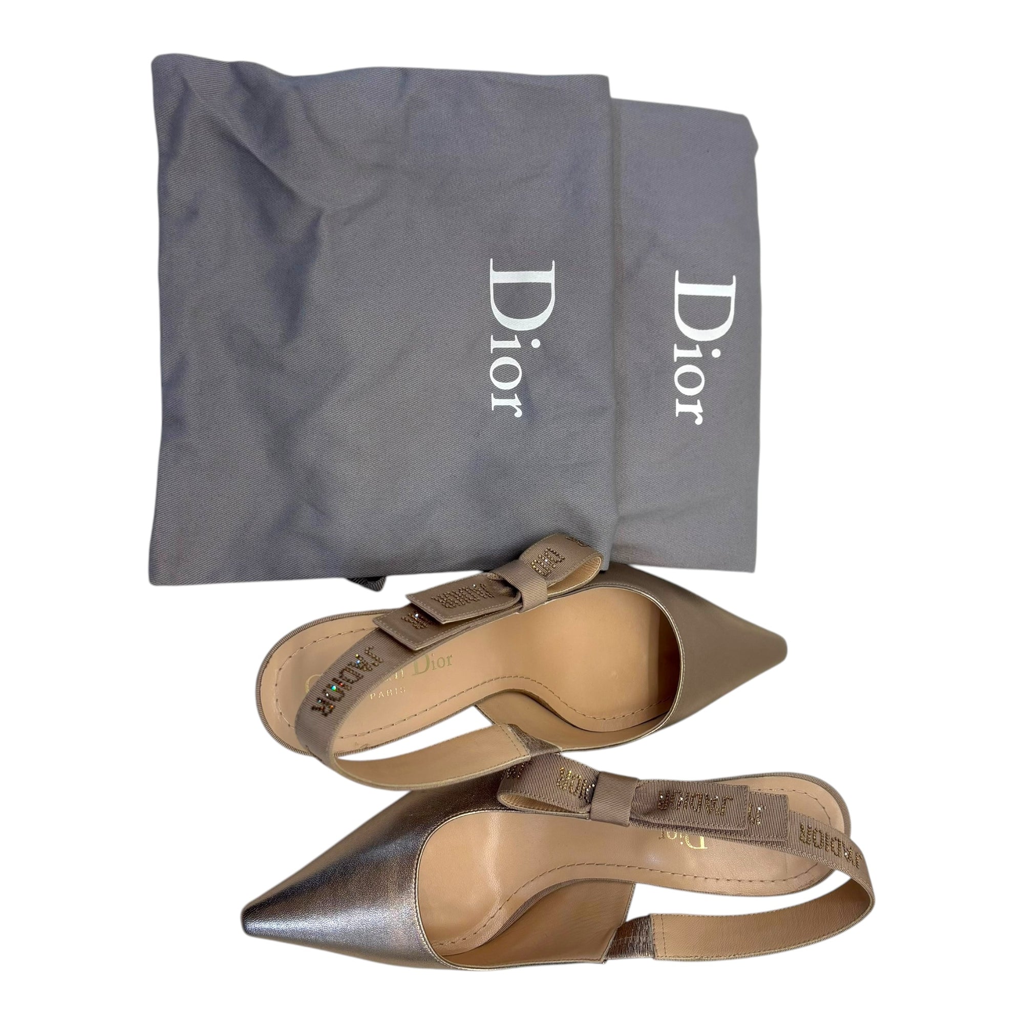 Dior Slingbacks Shimmer Strap EU37