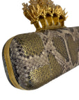 Alexander McQueen Python Knuckle Clutch