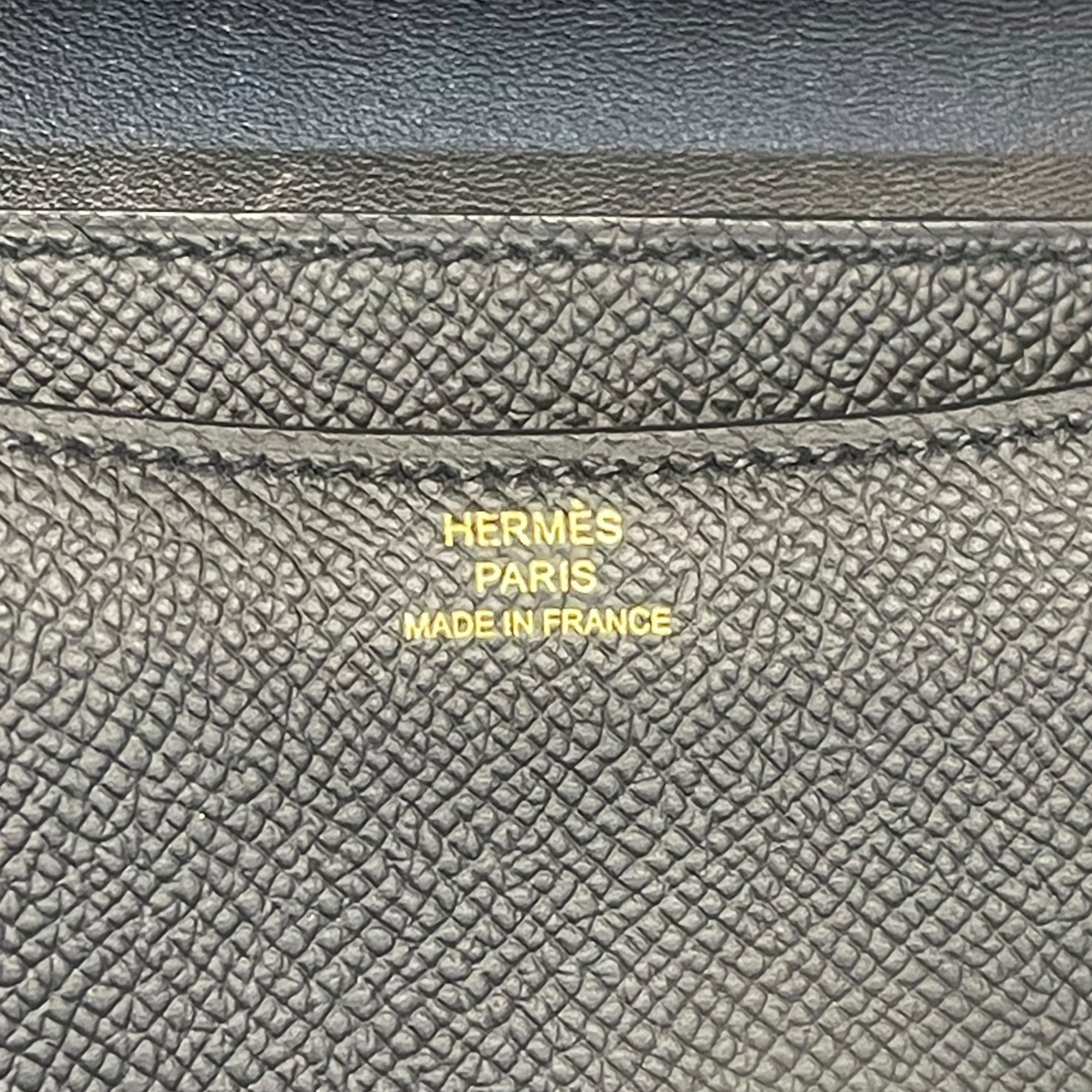 Hermes Miroir Black Epsom Constance III Mini Bag