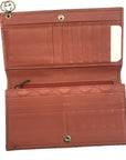 Gucci Continental Wallet in Orange Leather