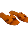 Hermès Orange Oran Sandals EU 38