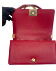 Chanel Boy Flap Bag Medium Lambskin Red