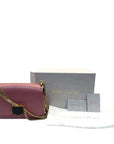Jimmy Choo Pink Leather Lockett City Shoulder Bag