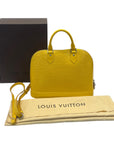Louis Vuitton Citron Epi Leather Alma MM Bag