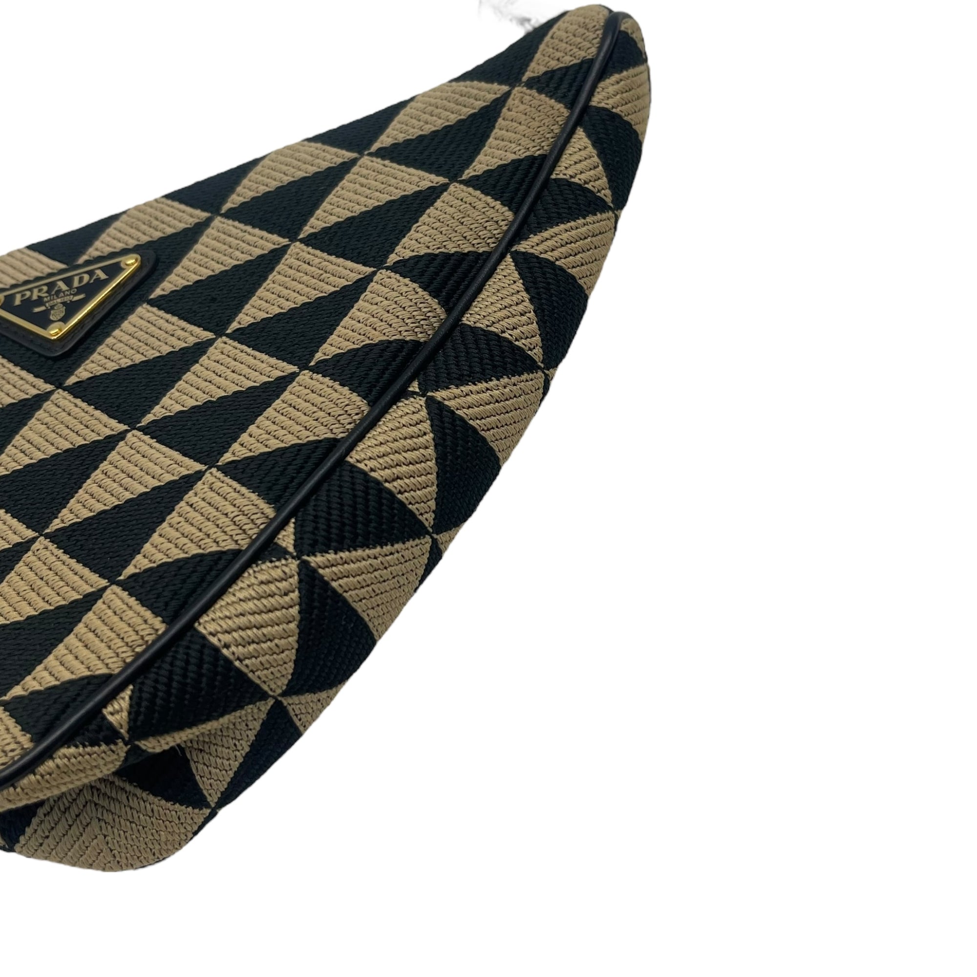 Prada Triangle Mini Jacquard Bag