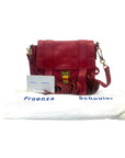 Proenza Schouler Mandarin Red Leather Fringe PS1 Tiny Bag