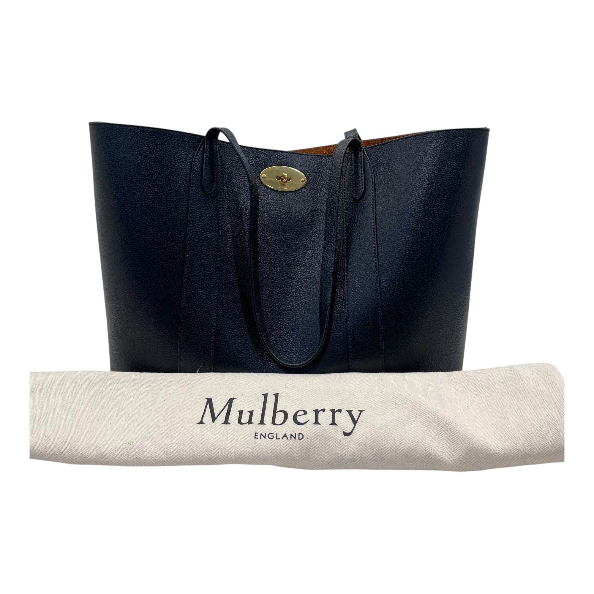 Mulberry Black Leather Small Bayswater Tote Bag