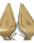 Mach & Mach Bow of Elizabeth Imitation Pearl Iridescent Pointed Toe Pump EU 39
