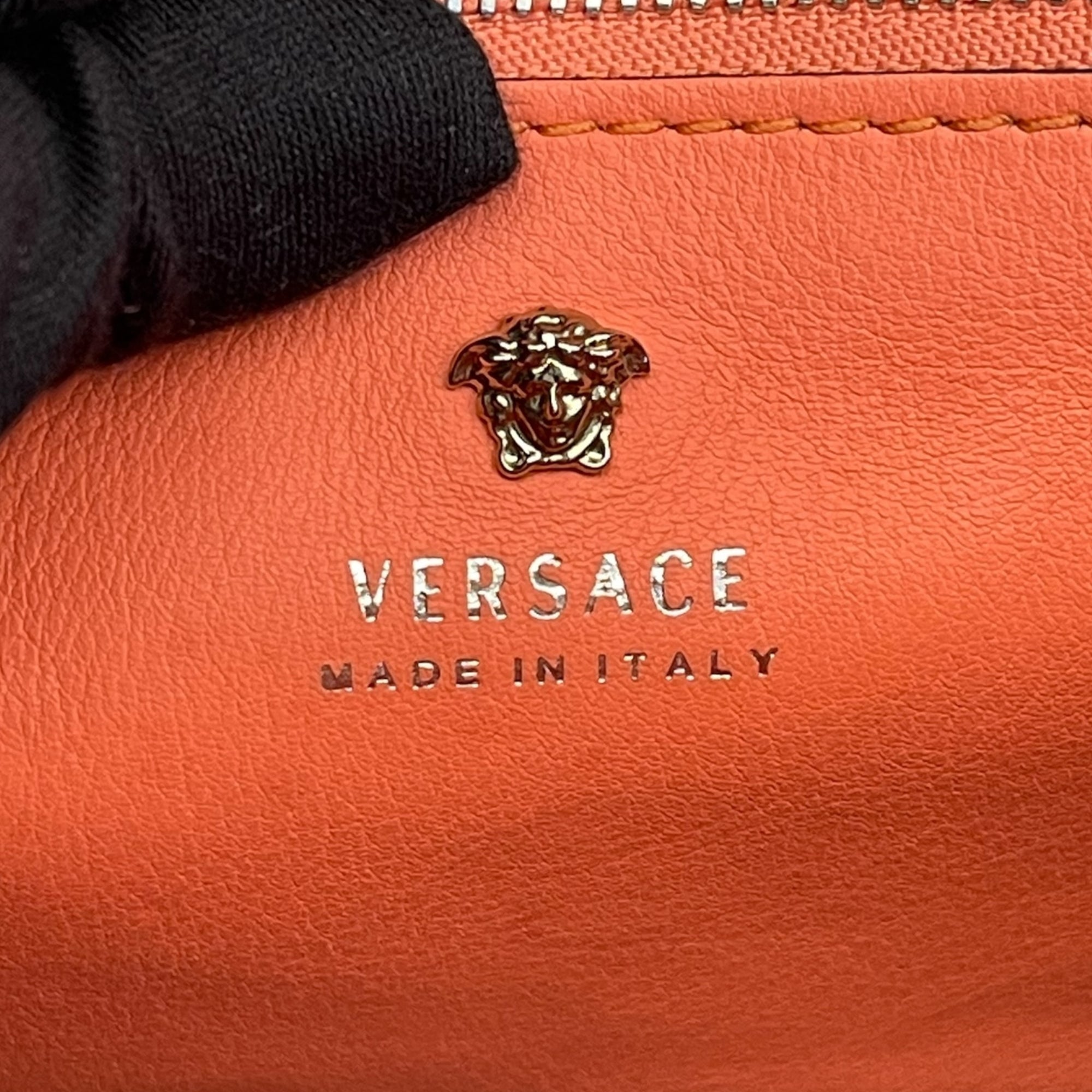 Versace Pink Leather Palazzo Empire Bag
