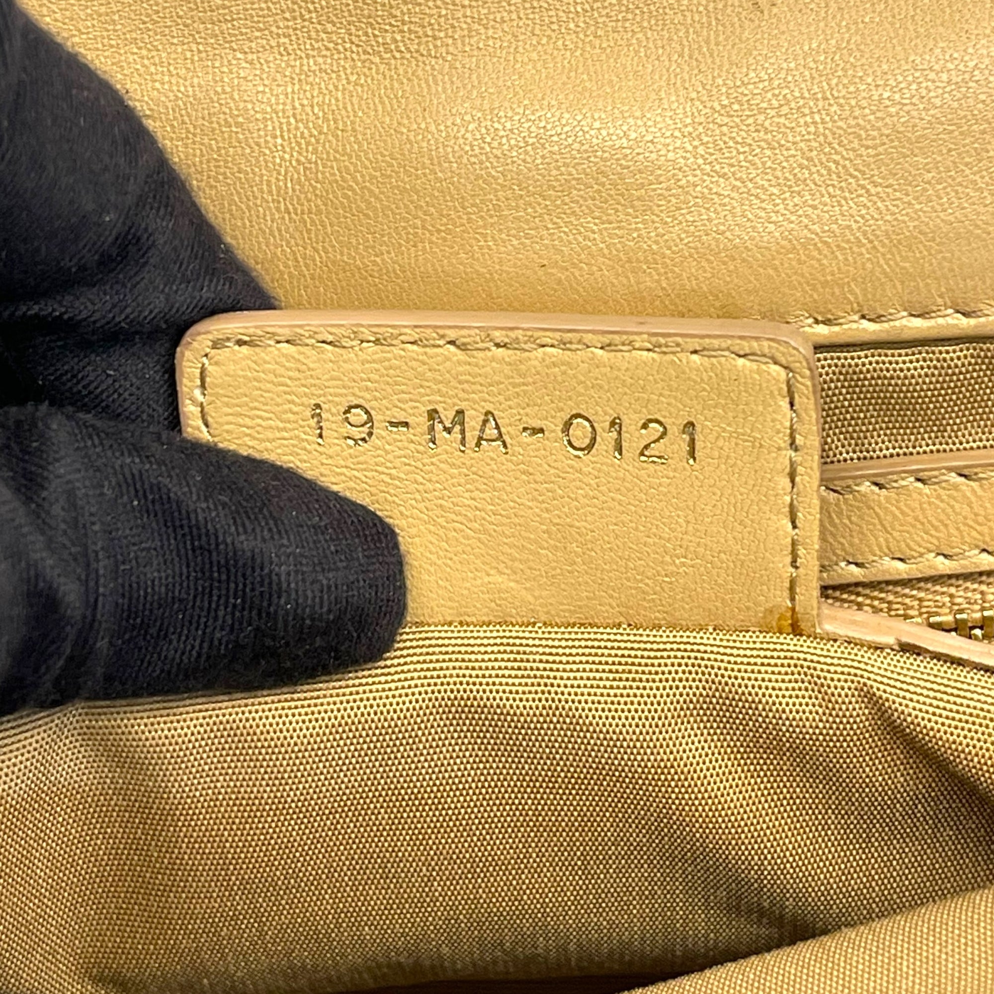 Dior Beige Quilted Leather Large Miss Dior Flap Bag