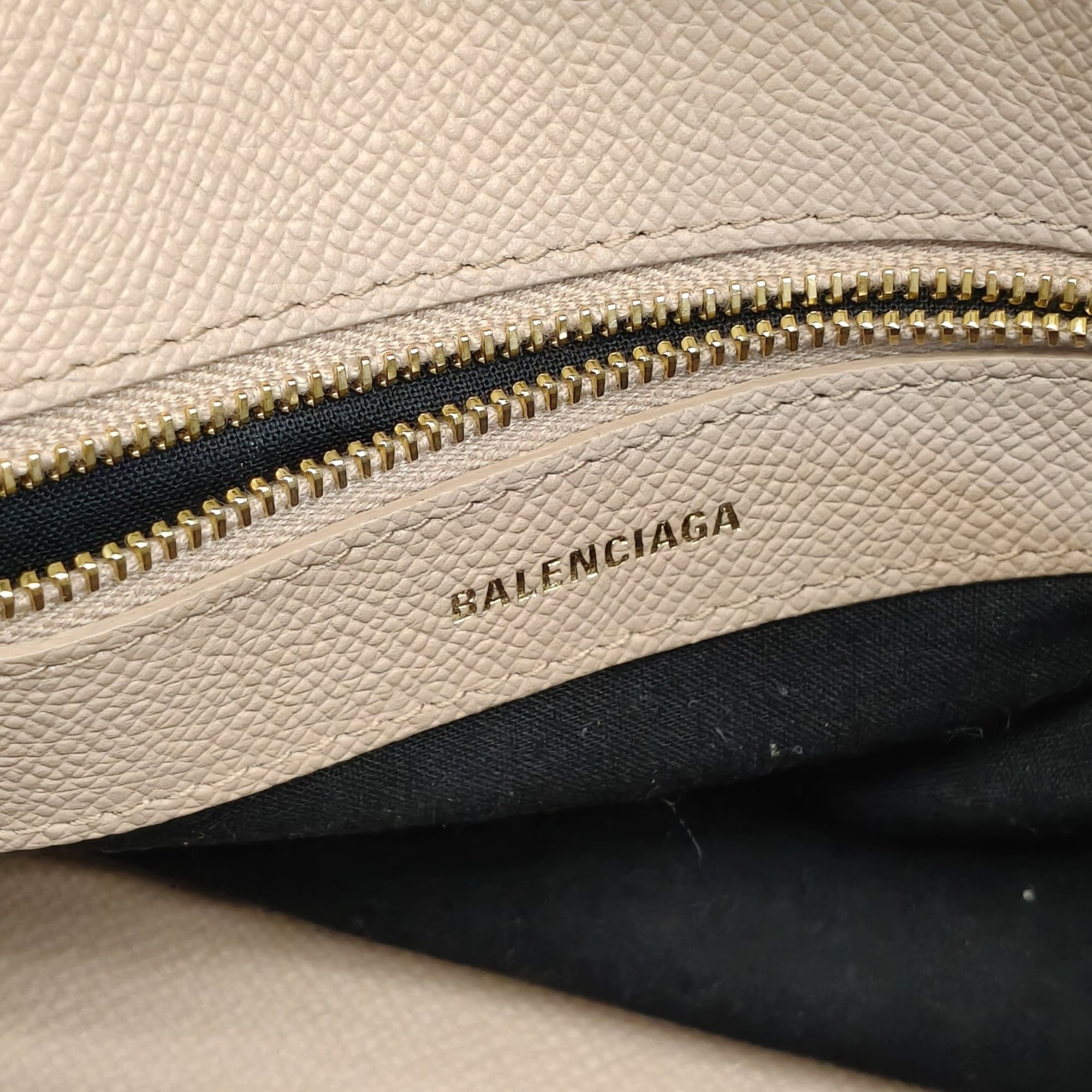 Balenciaga Beige Leather XXS Ville Satchel