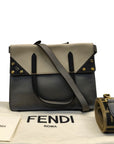 Fendi Tri-Color Grace Leather Flip Bag