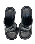 JW ANDERSON BLACK SLIP ON HEELS EU 39