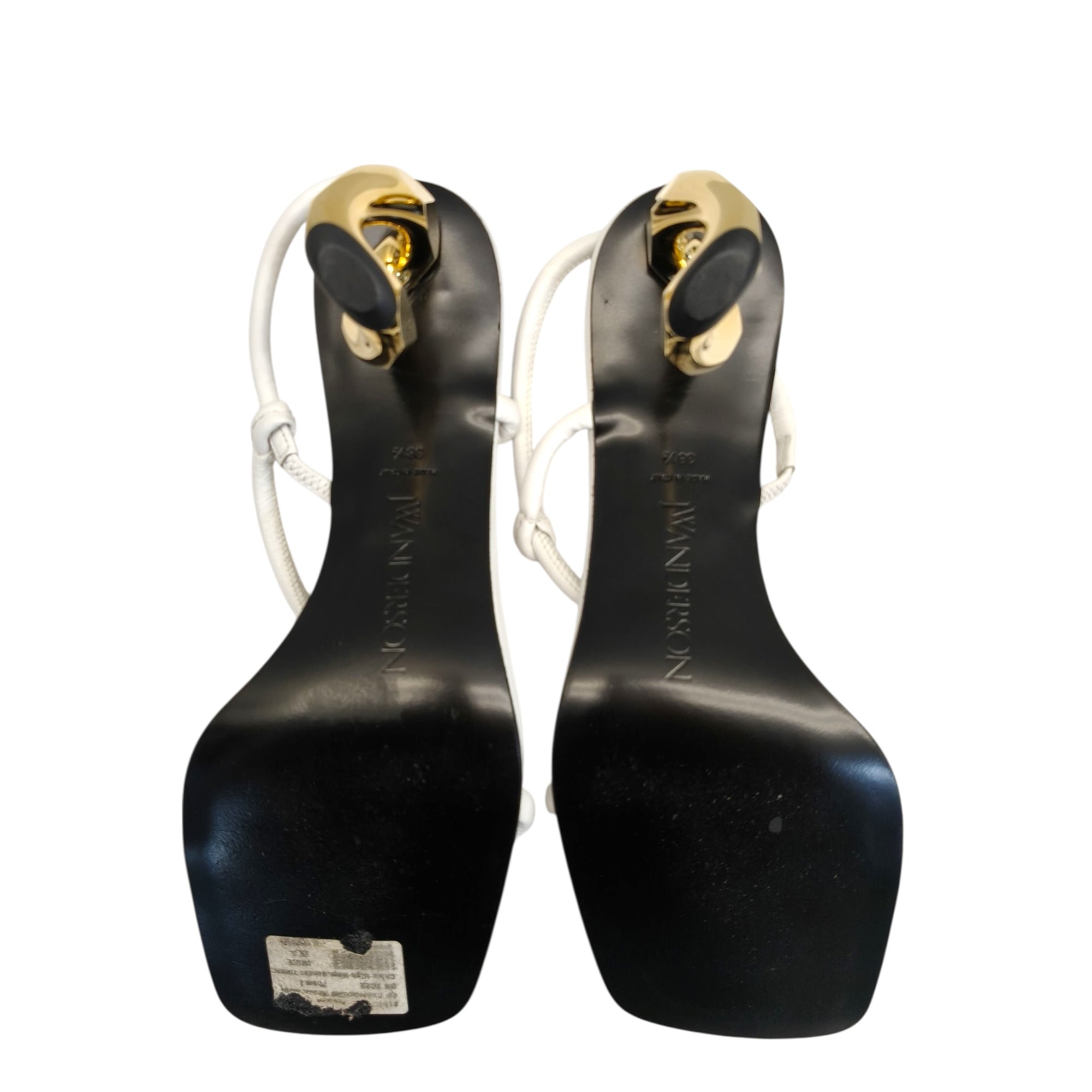 JW Anderson Chain-Heel Strappy Sandals EU 38.5
