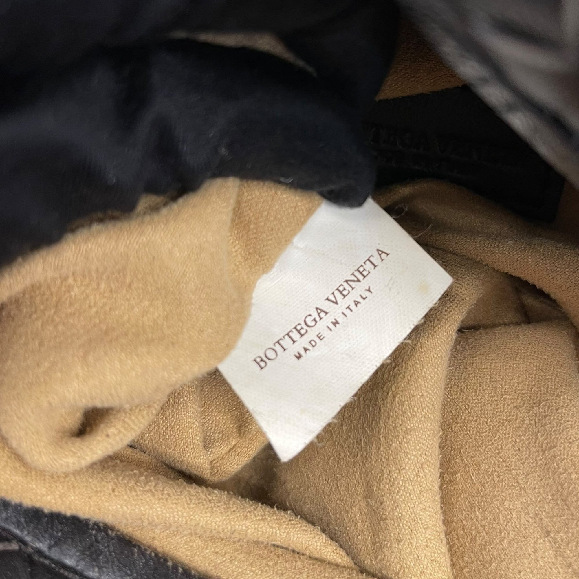 Bottega Veneta Black Intrecciato Woven Leather Maxi Veneta Hobo Bag
